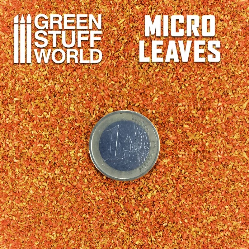 GREEN STUFF WORLD 10609 Micro Leaves - Orange mix KULLANIMA HAZIR YAPRAK