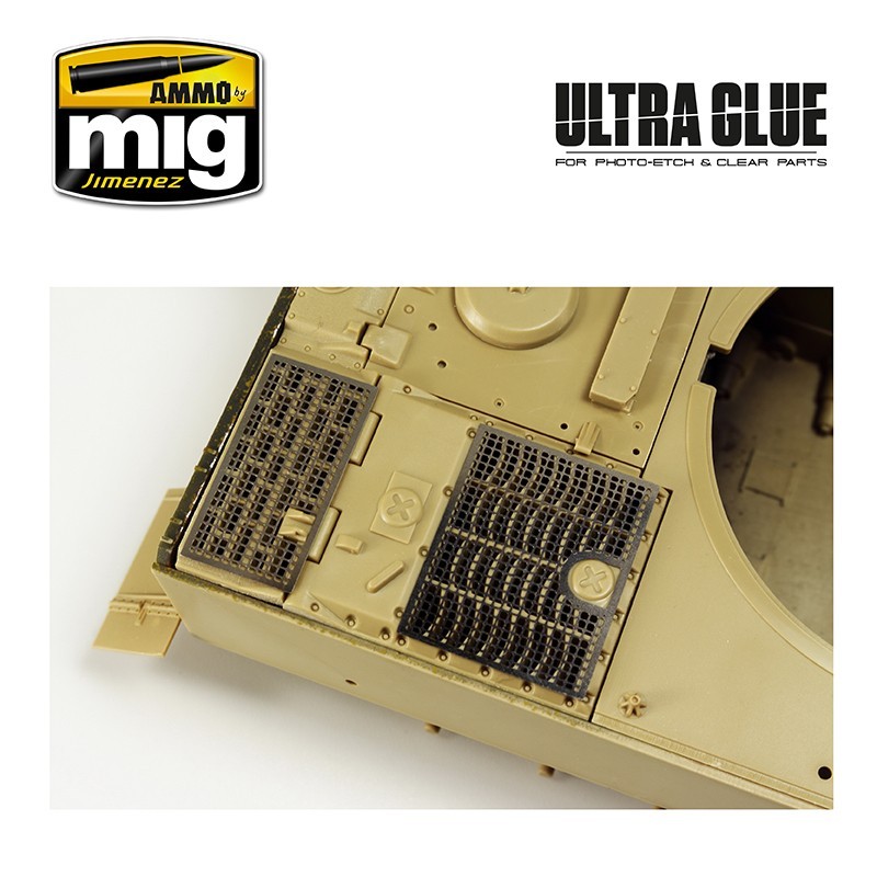 AMMO MIG 2031 ULTRA GLUE FOR ETCH, CLEAR PARTS & MORE - Aşınmış Parçalar, Temiz Parçalar ve Daha Fazlası için Ultra Yapıştırıcı 40 ML