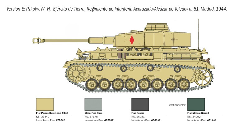 ITALERI 6578 1/35 Pz. Kpfw. IV Ausf. H TANK MAKETİ