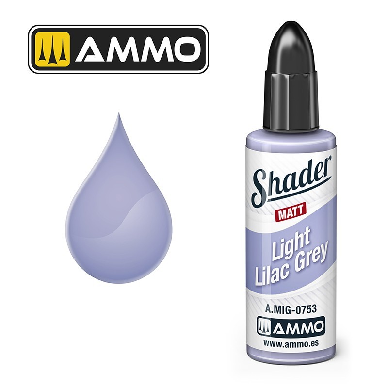 AMMO MIG 0753 MATT SHADER Light Lilac Grey GÖLGELEME EFEKT BOYASI