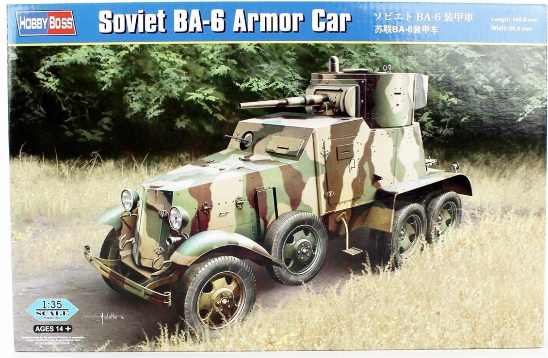 HOBBYBOSS 83839 1/35 SOVIET BA-6 ARMOR CAR ASKERİ ARAÇ MAKETİ