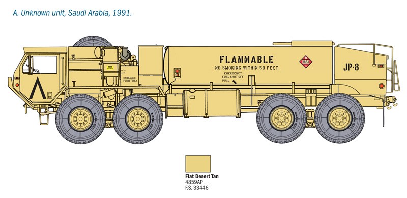 ITALERI 6554 1/35 M978 FUEL SERVICING TRUCK ASKERİ KARA ARACI MAKETİ