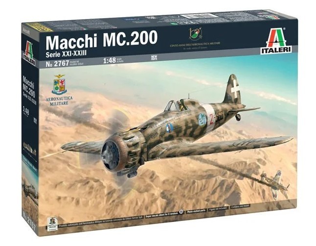 ITALERI 2767 1/48 Macchi C.200 Serie XXI-XXIII ASKERİ UÇAK MAKETİ