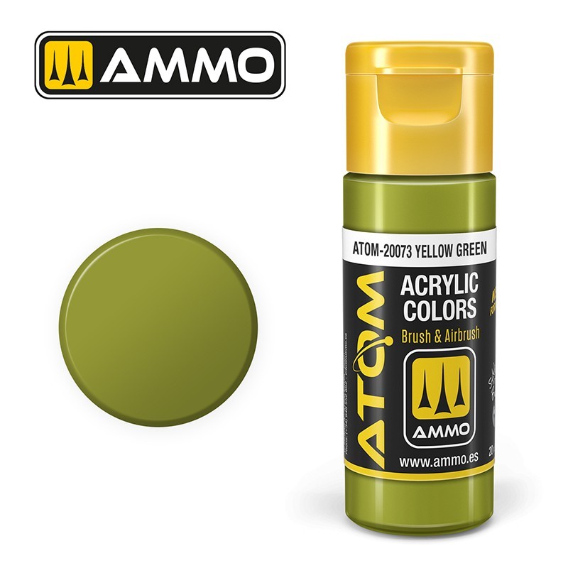 AMMO MIG ATOM 20073 Yellow Green AKRİLİK MAKET BOYASI