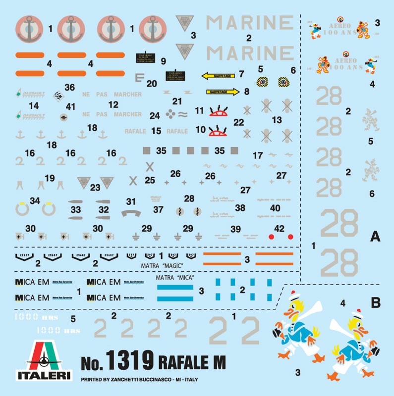 ITALERI 1319 1/72 Rafale M Opérations Extérieures 2011 SAVAŞ UÇAĞI MAKETİ