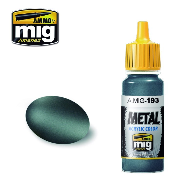 AMMO MIG 0193 Bluish Titanium Metalik Maket Boyası