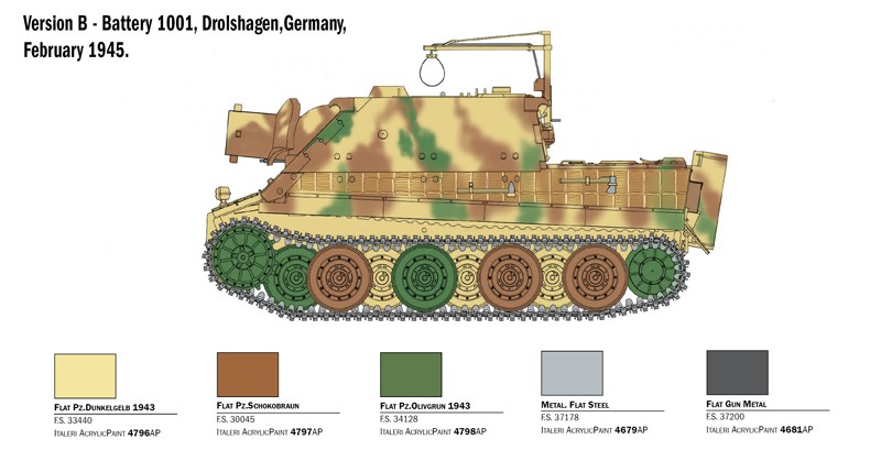 ITALERI 6573 1/35 38cm RW 61 auf STURMMORSER TIGER TANK MAKETİ