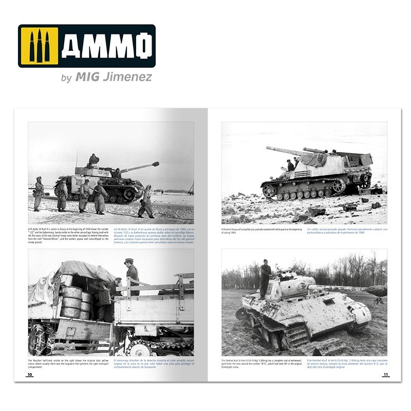 AMMO MIG 6039 How to Paint Winter WWII German Tanks İKİNCİ DÜNYA SAVAŞI ALMAN TANKLARI KIŞ BOYAMA TEKNİKLERİ KİTABI