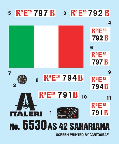 ITALERI 6530 1/35 AS.42 SAHARIANA ASKERİ KARA ARACI MAKETİ