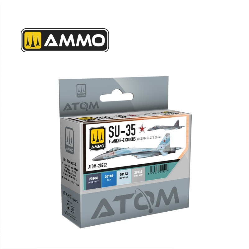 AMMO MIG 20902 ATOM SU-35 FLANKER-E Colors Set (also for SU-27 and SU-34)