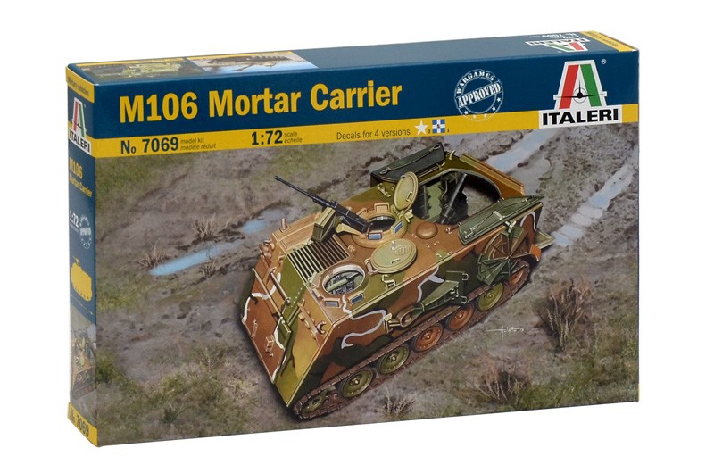 ITALERI 7069 1/72 M106 Mortar Carrier ASKERİ KARA ARACI MAKETİ