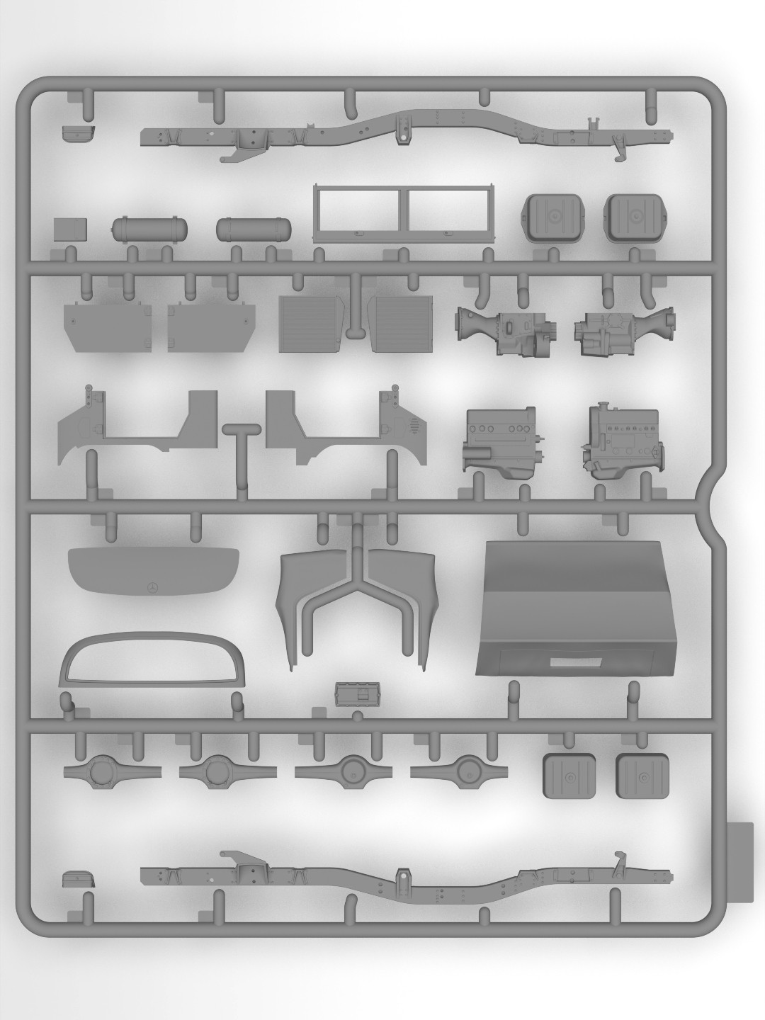 ICM 35136 1/35 Unimog 404 S “Koffer” German military truck (100% new molds) ASKERİ KAMYON MAKETİ