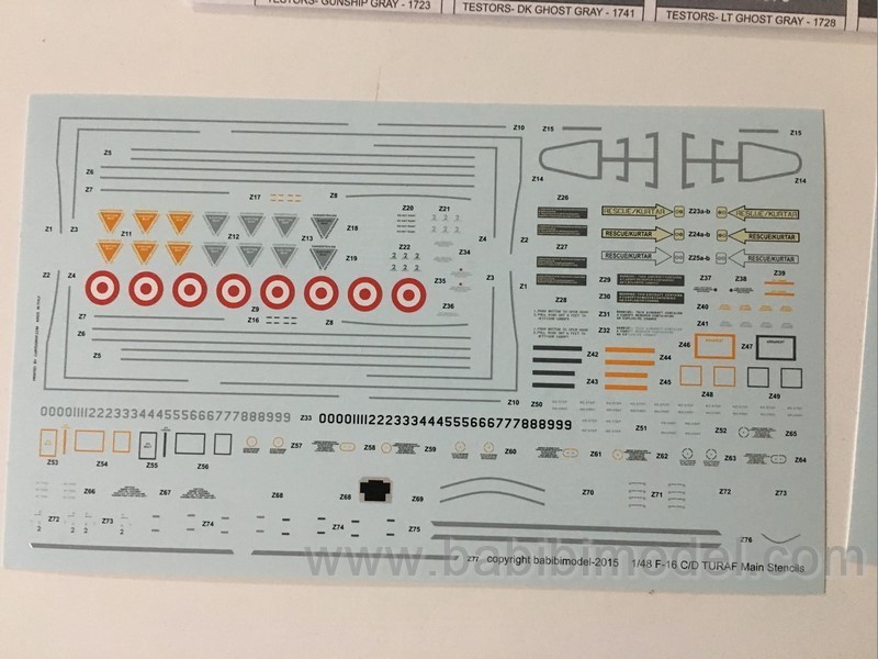 BABİBİ MODEL DBT - 01151 1/48 F-16 C TÜRK HAVA KUVVETLERİ İLK ŞAHİN DEKAL SETİ