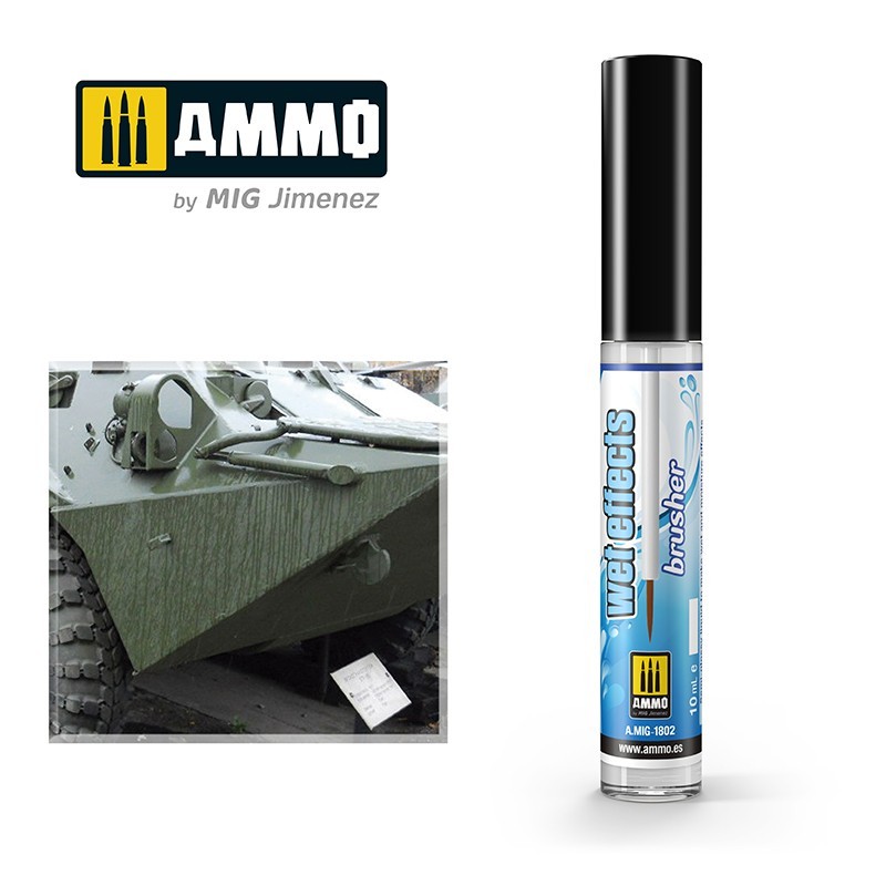 AMMO MIG 1802 EFFECTS BRUSHER Wet Effects - Fırçalı Islaklık Efekti Boyası