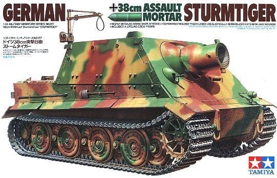 TAMIYA 35177 + 35179 1/35 GERMAN STURMTIGER 38CM ASSAULT MORTAR & PE GRILLE SET ALMAN TANK MAKETİ