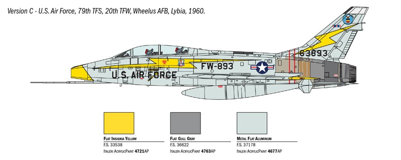 ITALERI 1398 1/72 F-100F SUPER SABRE SAVAŞ UÇAĞI MAKETİ
