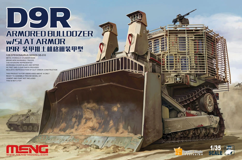 MENG SS-010 1/35 D9R ARMORED BULLDOZER w/SLAT ARMOR ASKERİ ARAÇ MAKETİ