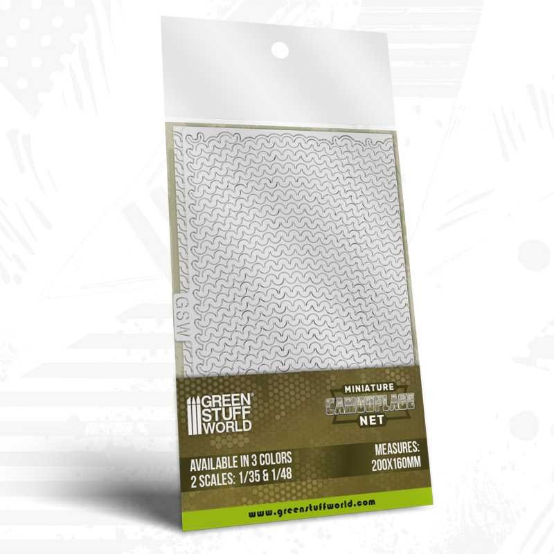 GREEN STUFF WORLD 13462 Miniature Camouflage Nets White - BEYAZ KAMUFLAJ AĞI 1:35