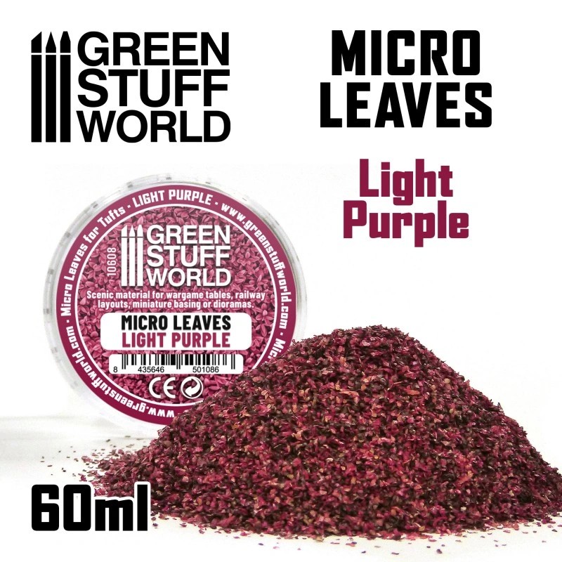 GREEN STUFF WORLD 10608 Micro Leaves - Light Purple Mix