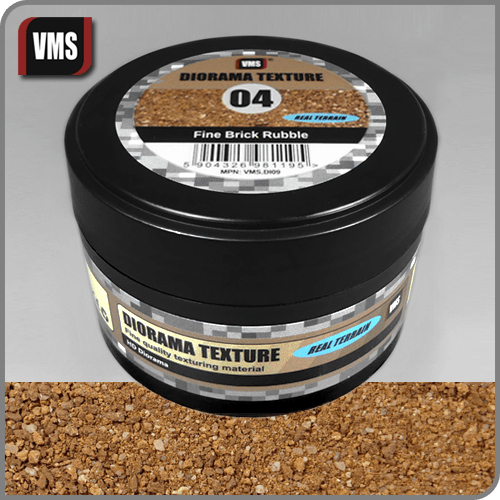 VMS Diorama Texture No. 4 Fine Brick Rubble 100 ml İNCE TUĞLA ENKAZI DİORAMA ZEMİN MALZEMESİ