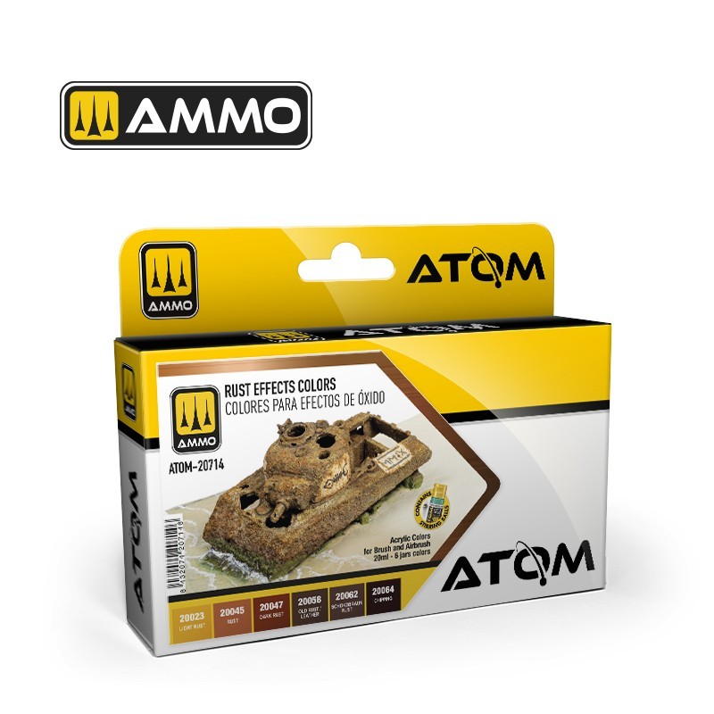 AMMO MIG 20714 ATOM Rust Effects Colors Set - Pas Renkleri Seti