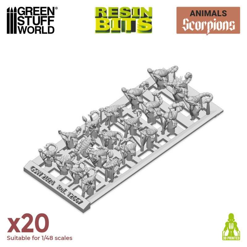 GREEN STUFF WORLD 12667 3D printed set - Scorpions AKREPLER SETİ