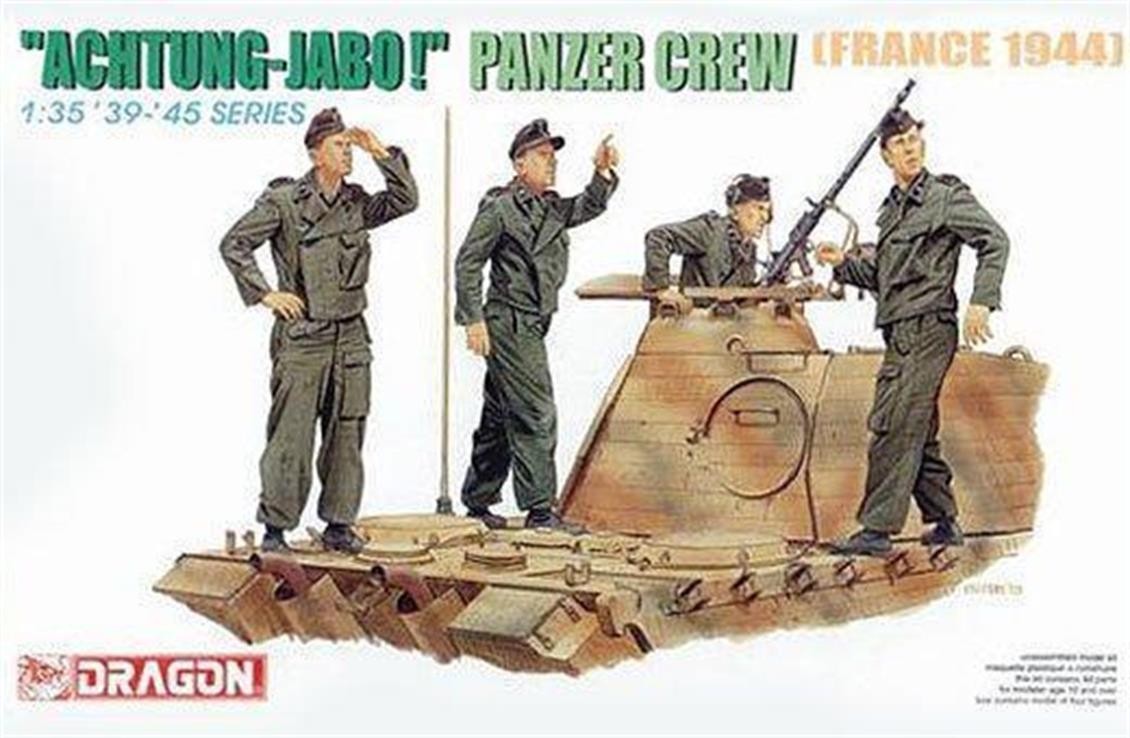 DRAGON 6191 1/35 "ACHTUNG JABO!" PANZER CREW FRANCE 1944 ALMAN TANK PERSONELİ FİGÜR SETİ MAKETİ