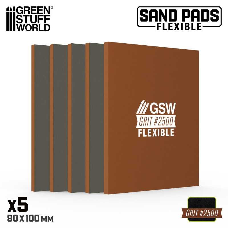 GREEN STUFF WORLD 13614 Flexible Sanding Pads 2500 grit - 2500 NUMARA ESNEK SÜNGER ZIMPARA