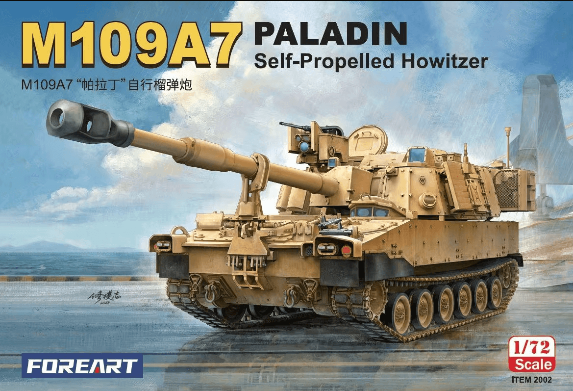 FOREART MODEL 2002 1/72 M109 A7 PALADIN SELF PROPELLED HOWITZER KUNDAĞI MOTORLU TOP MAKETİ 