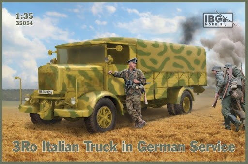 IBG MODELS 35054 1/35 3RO ITALIAN TRUCK IN GERMAN SERVICE İKİNCİ DÜNYA SAVAŞI ALMAN ORDUSU KAMYON MAKETİ