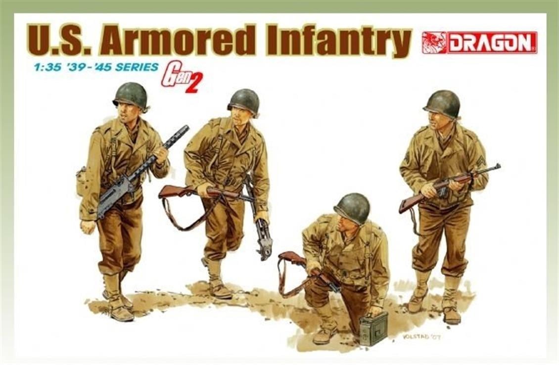 DRAGON 6366 1/35 US ARMORED INFANTRY AĞIR SİLAHLI AMERİKAN ASKERLERİ FİGÜR SETİ MAKETİ