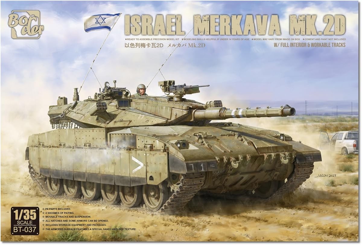 BORDER MODEL 037 1/35 MERKAVA 2D FULL INTERIOR WORKABLE TRUCKS İSRAİL TANK MAKETİ