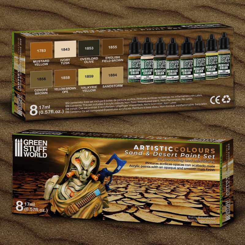 GREEN STUFF WORLD 10125 Paint Set - Sand and Desert - KUM VE ÇÖL BOYAMA SETİ