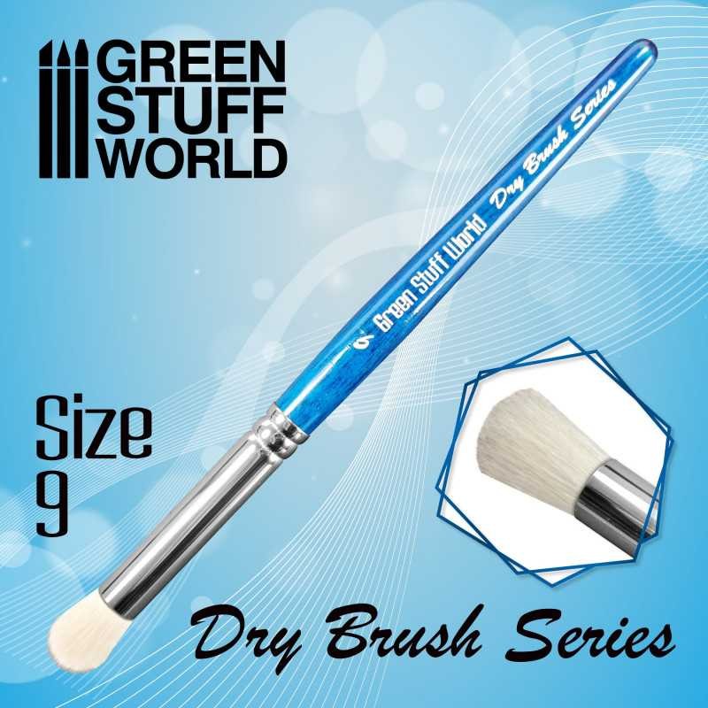 GREEN STUFF WORLD 2956 BLUE SERIES Dry Brush Size 9 - NO 9 KURU FIRÇALAMA FIRÇASI