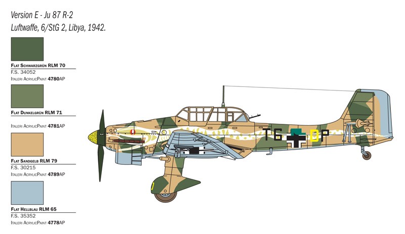 ITALERI 2769 1/48 JU 87 B-2/R-2 "PICCHIATELLO" ASKERİ UÇAK MAKETİ