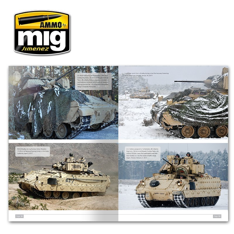 AMMO MIG 5952  M2A3 Bradley Fighting Vehicle in Europe Vol. 2 REFERANS FOTOĞRAFLARI KİTABI