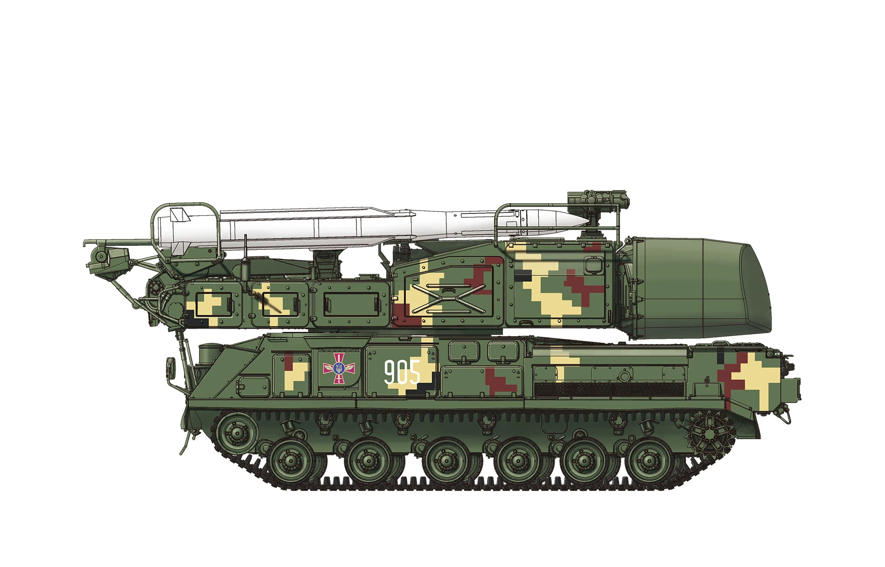 MENG SS-014 1/35 RUSSIAN 9K37M1 BUK AIR DEFENSE MISSILE SYSTEM ASKERİ ARAÇ MAKETİ