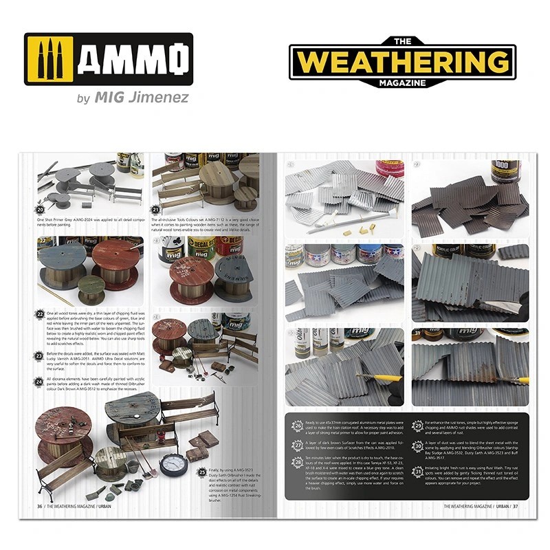 AMMO MIG 4533 THE WEATHERING MAGAZINE #34 – Urban (English) MESKUN MAHAL ALANLARI BOYAMA TEKNİKLERİ DERGİSİ