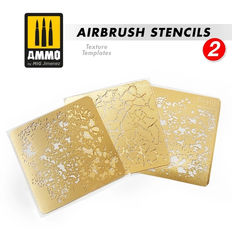 AMMO MIG 8049 Airbrush Stencil 2 ASİT İNDİRME EFEKT ŞABLONLARI