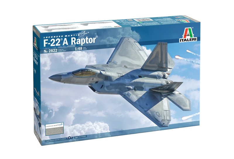 ITALERI 2822 1/48 F-22 A Raptor YENİ NESİL SAVAŞ UÇAĞI MAKETİ