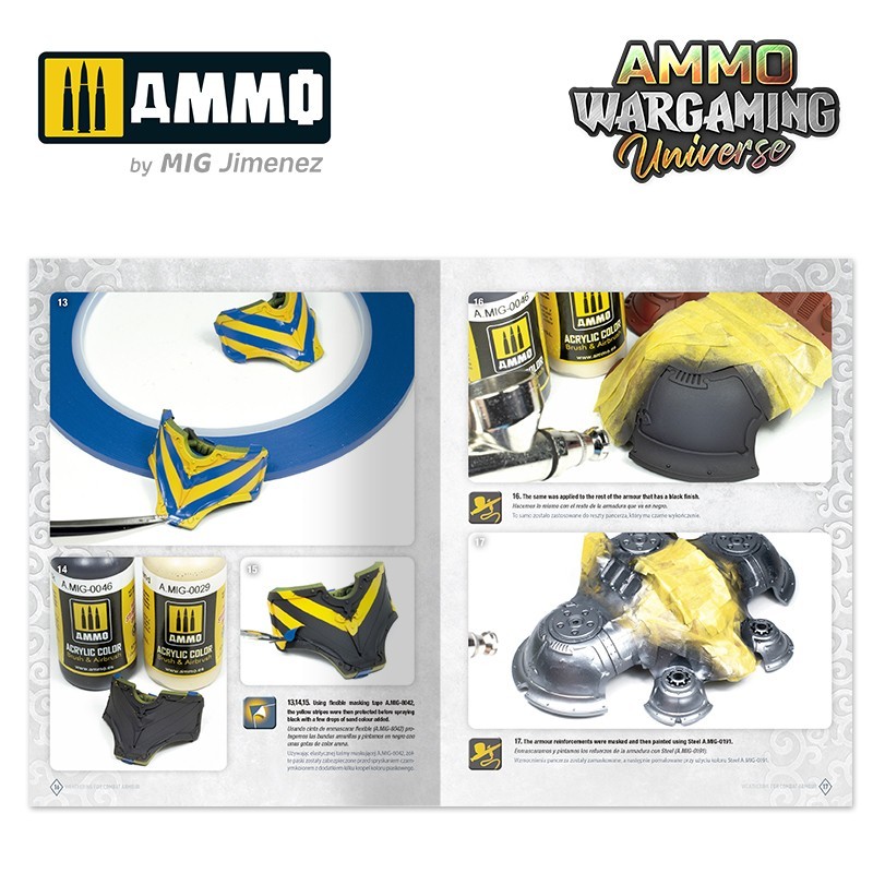 AMMO MIG 6922 WARGAMING UNIVERSE Book 03 Weathering Combat Armour - SAVAŞ ZIRHLARI ESKİTME TEKNİKLERİ KİTABI