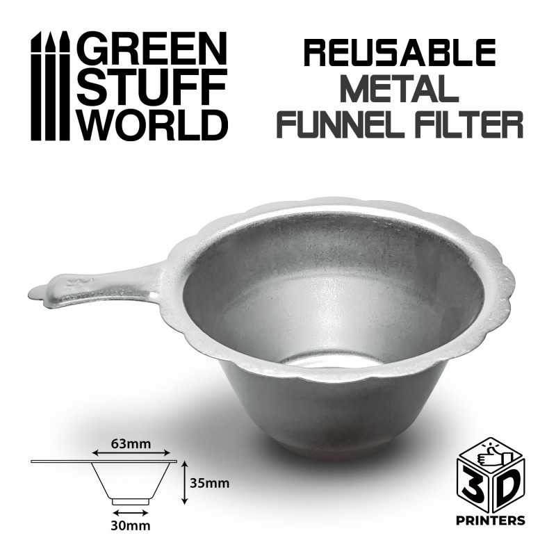 GREEN STUFF WORLD 3098 Reusable Metal Resin Filter