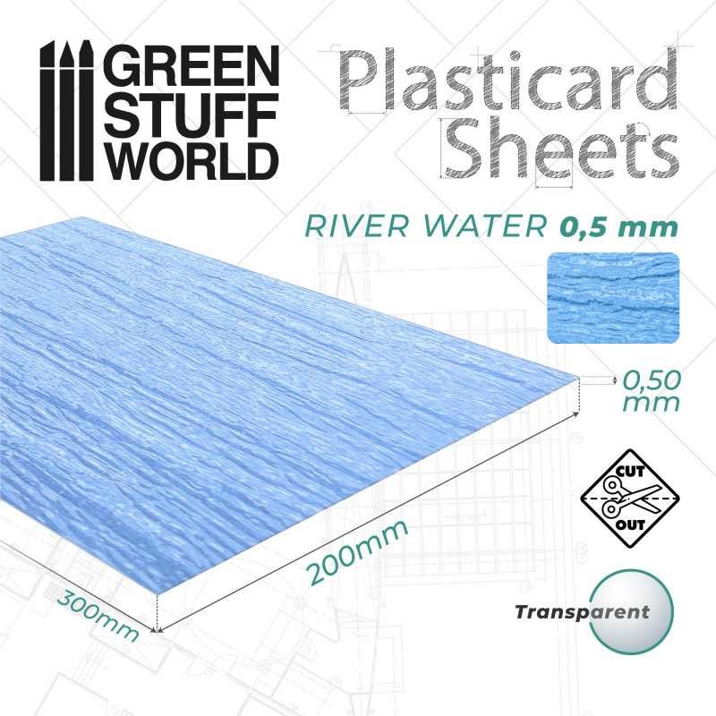 GREEN STUFF WORLD 1393 River Water Sheet - Nehir Suyu Levhası 0,5mm