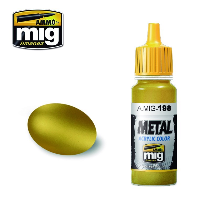 AMMO MIG 0198 Gold Metalik Maket Boyası