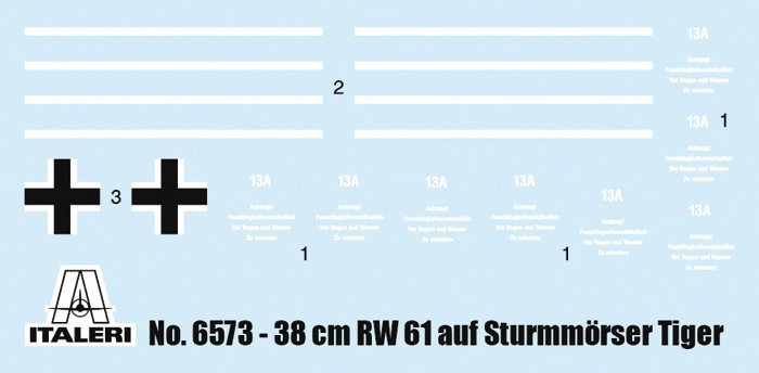 ITALERI 6573 1/35 38cm RW 61 auf STURMMORSER TIGER TANK MAKETİ