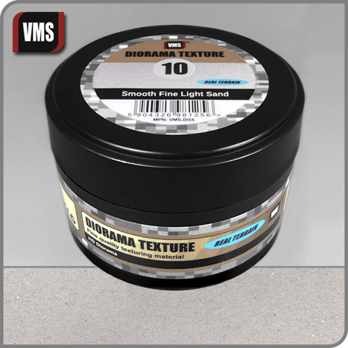 VMS Diorama Texture No. 10 Smooth Fine Light Sand 100 ml PÜRÜZSÜZ İNCE AÇIK KUM DİORAMA ZEMİN MALZEMESİ