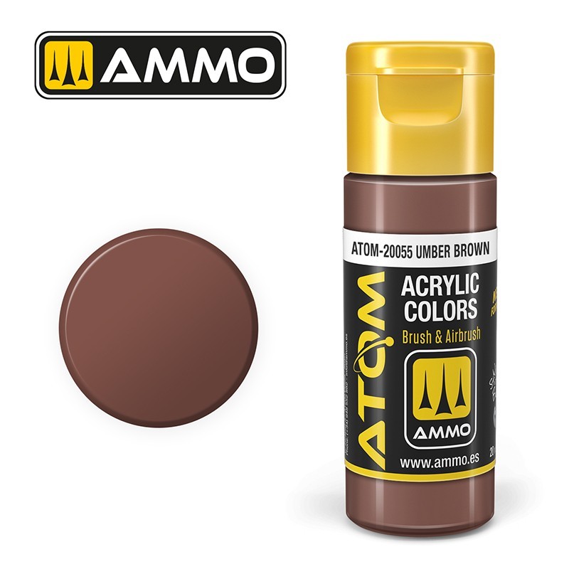 AMMO MIG ATOM 20055 Umber Brown AKRİLİK MAKET BOYASI