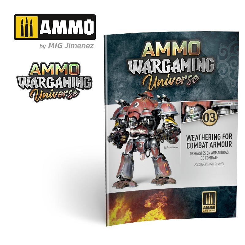 AMMO MIG 6922 WARGAMING UNIVERSE Book 03 Weathering Combat Armour - SAVAŞ ZIRHLARI ESKİTME TEKNİKLERİ KİTABI