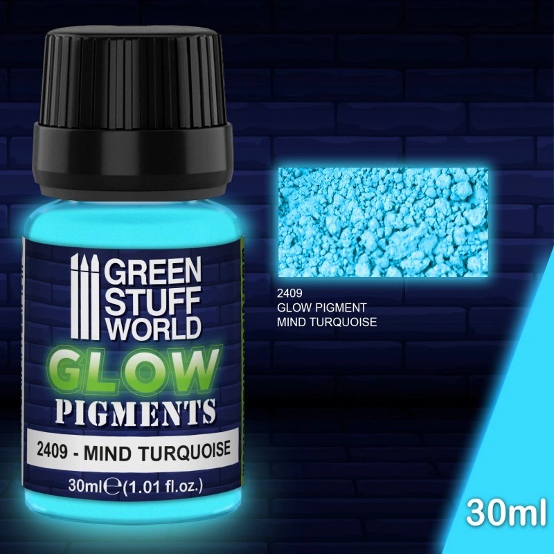 GREEN STUFF WORLD 2409 Glow in the Dark - MIND TURQUOISE KARANLIKTA PARLAYAN PİGMENT