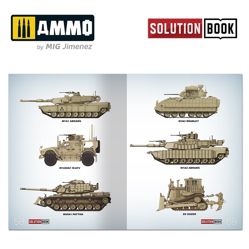 AMMO MIG 6512 How to Paint Modern US Military Sand Scheme SOLUTION BOOK